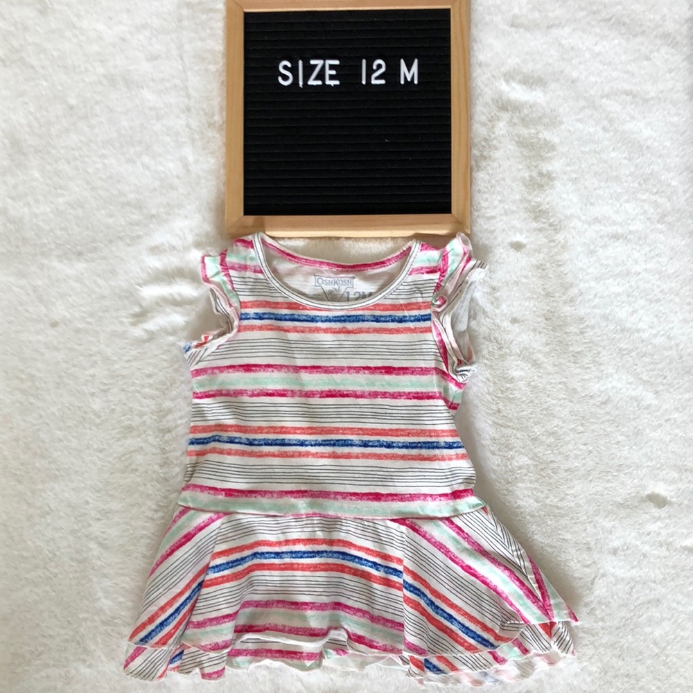 Oshkosh girls 12month striped dress